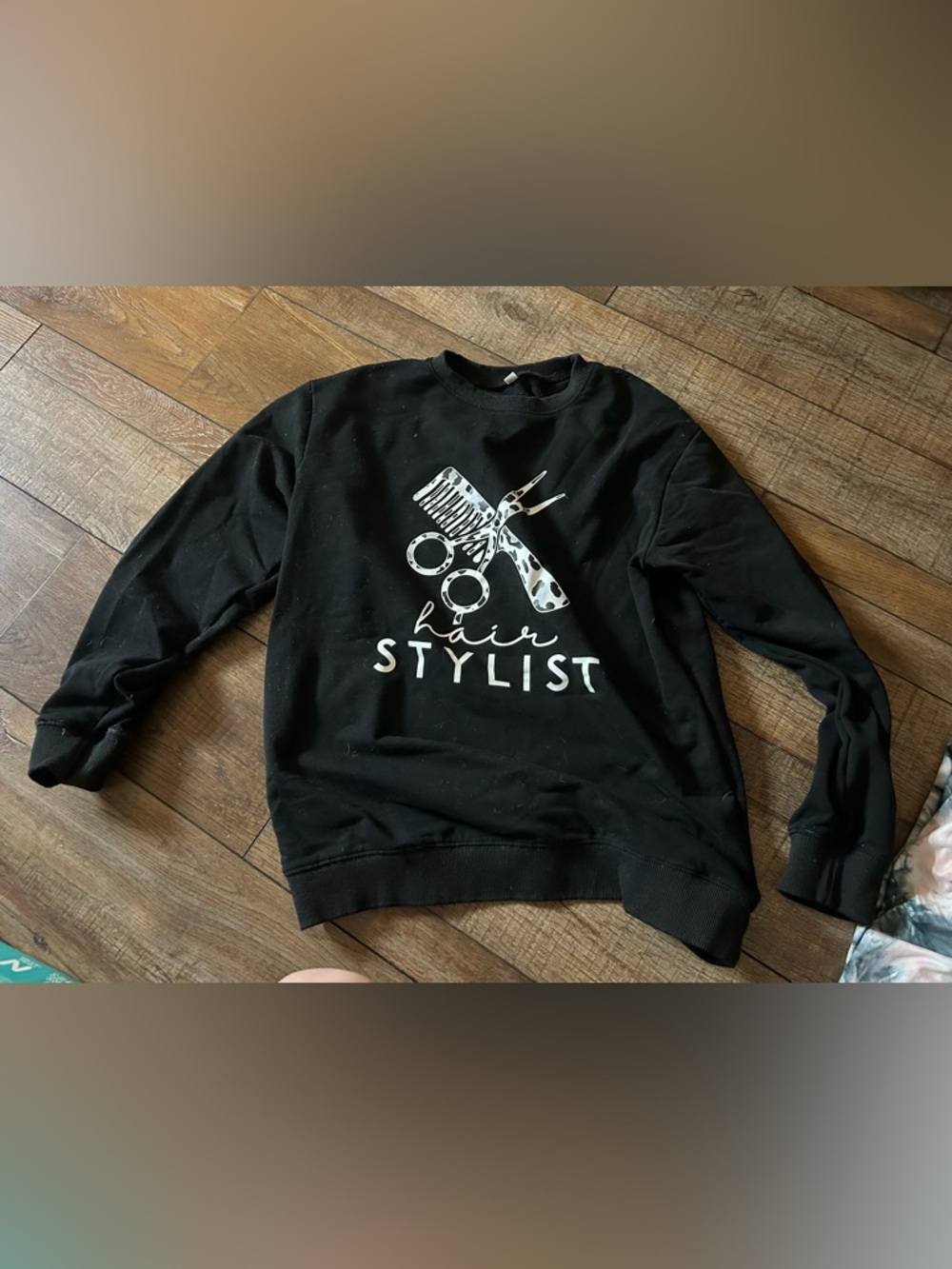 Hair Stylist Graphic Sweatshirt - Black